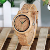 EthicalDeals | Bobo Bird Bamboo & Cork Eco Quartz Watch