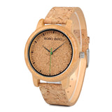 EthicalDeals | Bobo Bird Bamboo & Cork Eco Quartz Watch