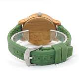 EthicalDeals | Bobo Bird Bamboo & Silicone Nature Green Watch