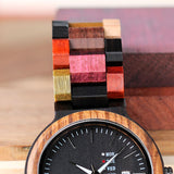 Bobo Bird Women's Colourful Handmade Wooden Watch