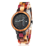 Bobo Bird Women's Colourful Handmade Wooden Watch