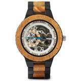 Bobo Bird Men's Wooden Gear-Inspired Mechanical Design Watch (Sandalwood)