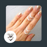 EthicalDeals | Boho Chic Double 'V' Chevron Ring (silver or gold)