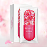 Bioaqua Cherry Blossom Natural Plant Extract Face Mask Treatment (10 Pack)