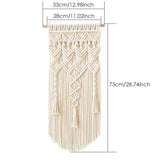 Macrame Handwoven Triple Tassel Tapestry