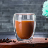 Double Wall Heat Resistant Borosilicate Glass Cup (350ml)