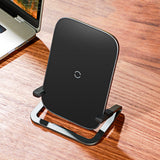 Baseus 15W Qi Wireless Charging Stand with Bracket (black)