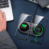 Baseus 15W Dual Qi Wireless Charging Pad for iPhone, Samsung and AirPods (black)