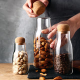 Airtight Cork Sealed Retro Milk Storage Jar (700ml)