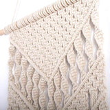 Macrame Handwoven Geometric Chevron Tapestry
