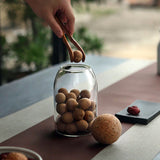 Airtight Cork Sphere Storage Borosilicate Jar (800ml)