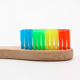 EthicalDeals | 8-Pack Eco-Friendly Bamboo Toothbrush with Rainbow Head