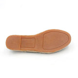 Espadrille Flat Canvas & Hemp Shoes (black)