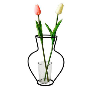 EthicalDeals | Nordic Minimalist / Modern Black Iron Flower Vase (various designs)