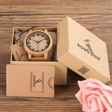 EthicalDeals | Bobo Bird Unisex Bamboo Quartz Crystal Watch