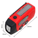 EthicalDeals | Emergency Dynamo & Solar Powered LED Flashlight, Phone Charger & Radio