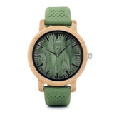 EthicalDeals | Bobo Bird Bamboo & Silicone Nature Green Watch