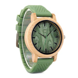 EthicalDeals | Bobo Bird Bamboo & Silicone Nature Green Watch