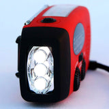 EthicalDeals | Emergency Dynamo & Solar Powered LED Flashlight, Phone Charger & Radio