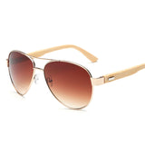 EthicalDeals | Ralferty Unisex Designer Aviator Bamboo Sunglasses