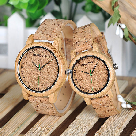 EthicalDeals | Bobo Bird Bamboo & Cork Eco Quartz Watch