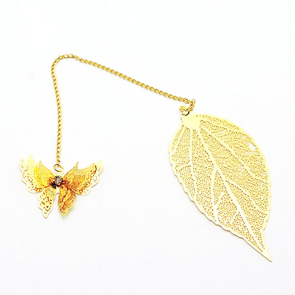 EthicalDeals | Kawaii Butterfly & Leaf Bookmark Chain with Eco-Friendly Gift Box
