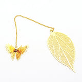 EthicalDeals | Kawaii Butterfly & Leaf Bookmark Chain with Eco-Friendly Gift Box