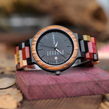 Bobo Bird Men's Colourful Handmade Wooden Watch