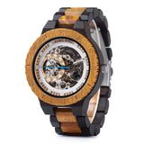 Bobo Bird Men's Wooden Gear-Inspired Mechanical Design Watch (Sandalwood)