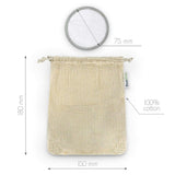 Reusable Bamboo Cotton Makeup Removal Pads with Wash Bag