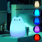 Children's Colour Changing LED Cat Nightlight