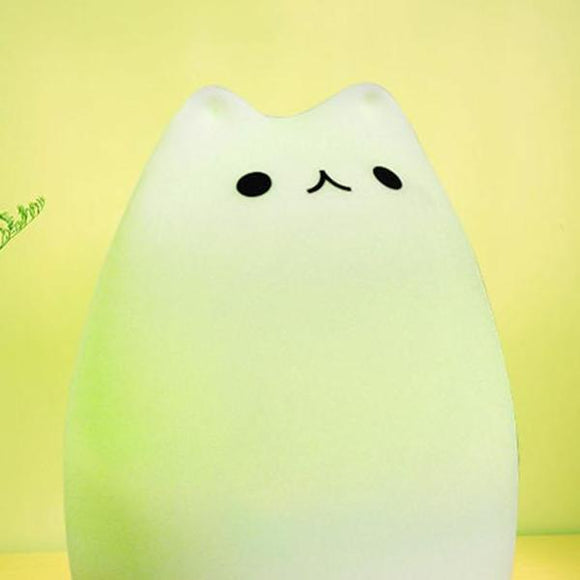 Children's Colour Changing LED Cat Nightlight