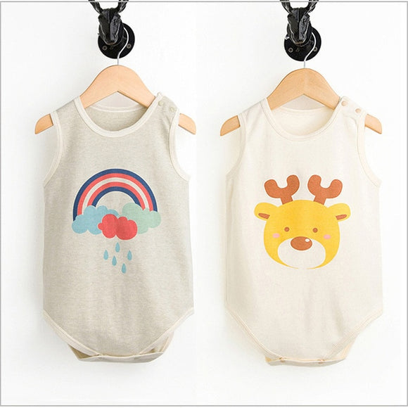 Organic Cotton & Bamboo Fibre Baby Bodysuit (twin pack)