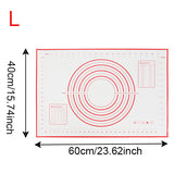 Silicone Kitchen Baking Mat for Pastry, Dough & Pizza