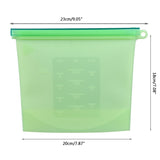 Silicone Fridge Freezer Food Storage Bags (4-pack)