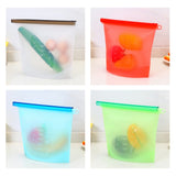 Silicone Fridge Freezer Food Storage Bags (4-pack)